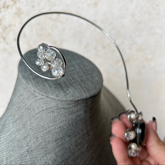 (Set) Handcrafted Wire Choker Necklace and Bracelet - Picture 6 of 12